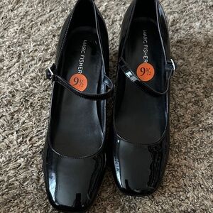Marc Fisher Black Patent Leather Heels